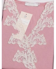 Vestaglia leggera sciallata con pizzo Toscana Lingerie art. Ivana