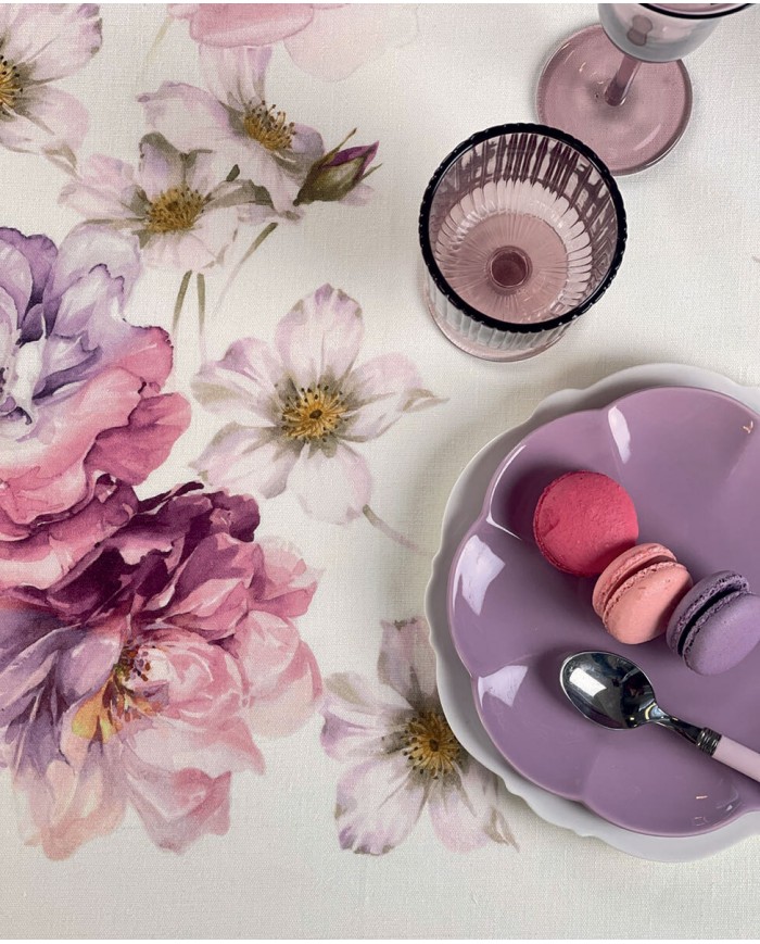 Tovaglia 12 posti in puro lino Blumarine Brook