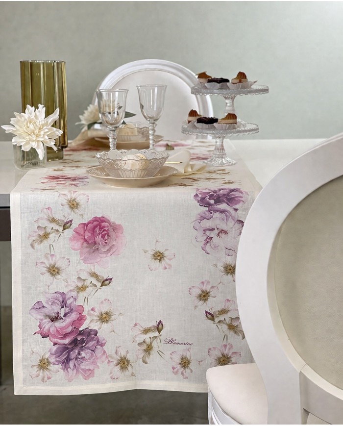 Runner in lino Blumarine Brook