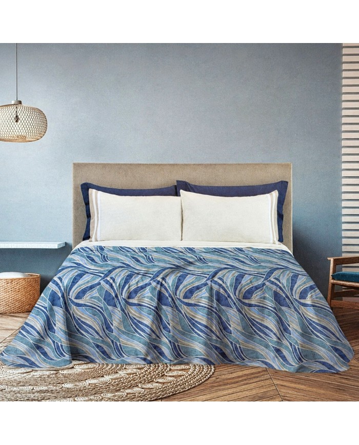 Copriletto letto singolo in piquet Lenia