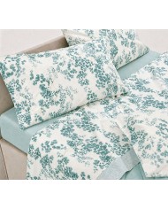 Completo lenzuola matrimoniale 100% cotone Gabel art. Ondine