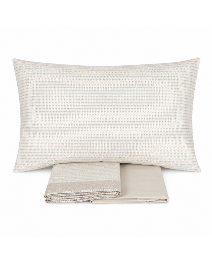 Completo lenzuola matrimoniale 100% cotone Gabel art. Ondine