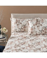 Completo lenzuola matrimoniale in percalle di puro cotone Rebecca Home art. Concept dis. 5