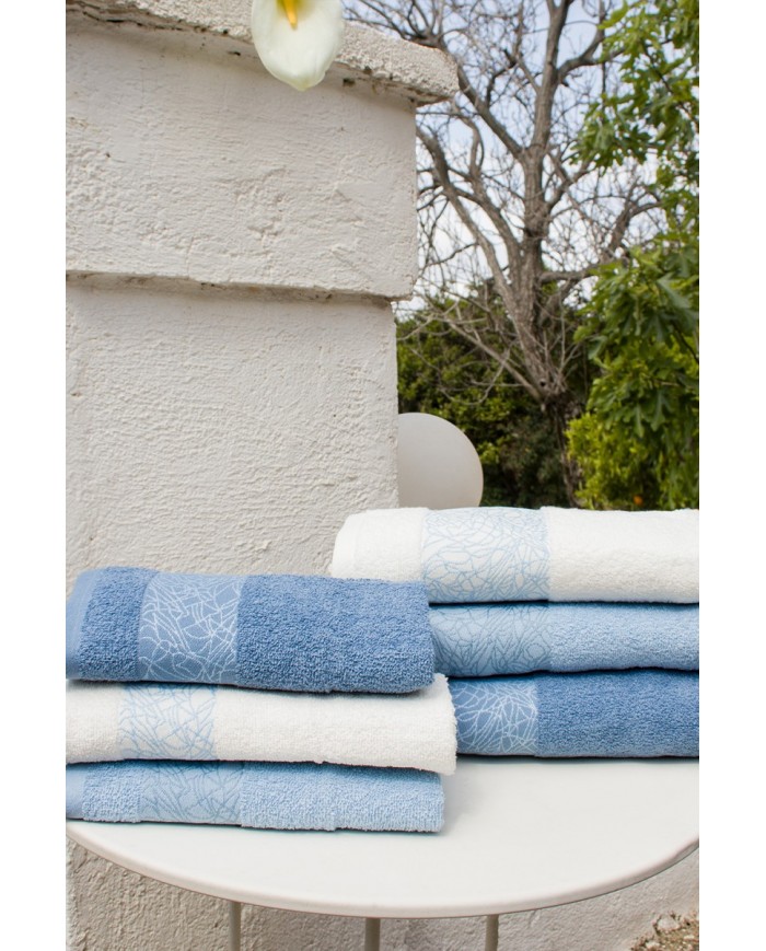 Set asciugamani spugna cotone 3+3 Neith Flavia