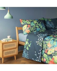 Completo lenzuola matrimoniale 100% cotone Bassetti Flower Gate