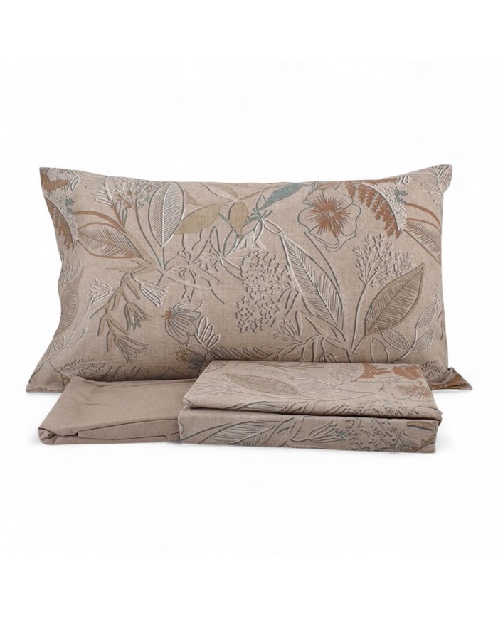 Completo lenzuola matrimoniale 100% cotone Bassetti Aster