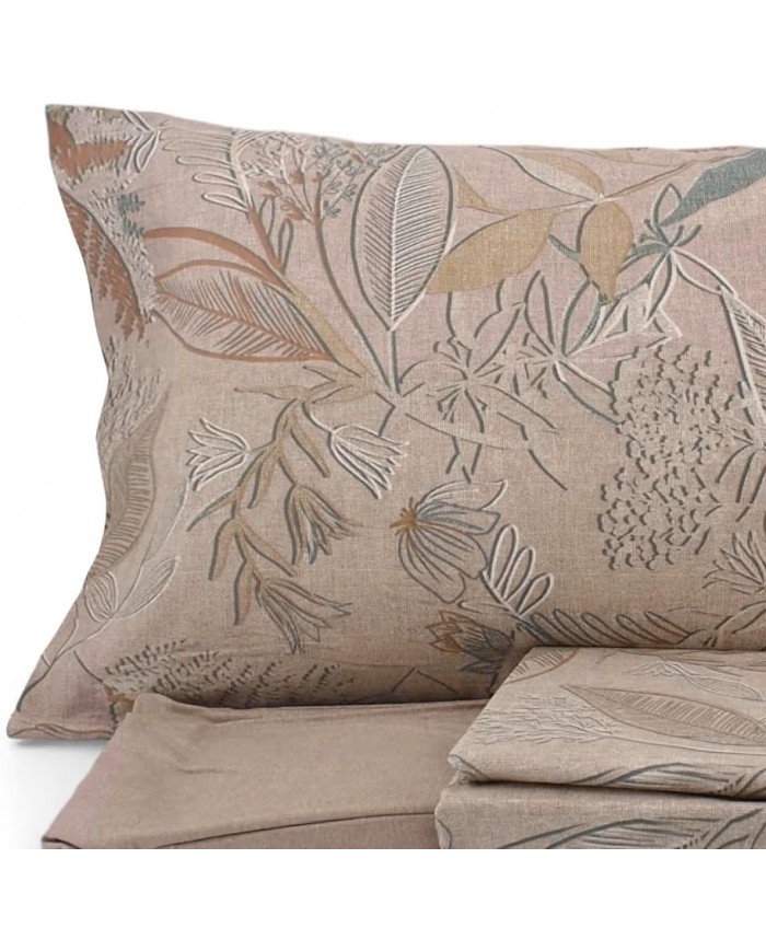 Completo lenzuola matrimoniale 100% cotone Bassetti Aster
