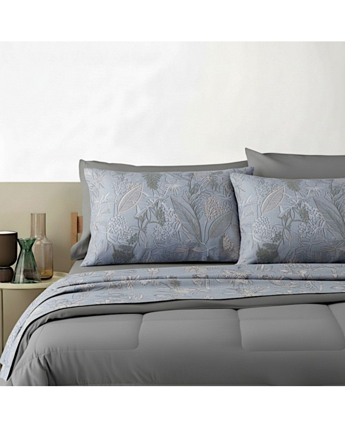 Completo lenzuola matrimoniale 100% cotone Bassetti Aster