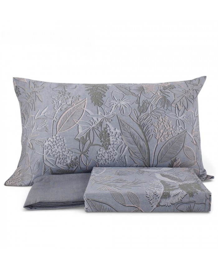 Completo lenzuola matrimoniale 100% cotone Bassetti Aster