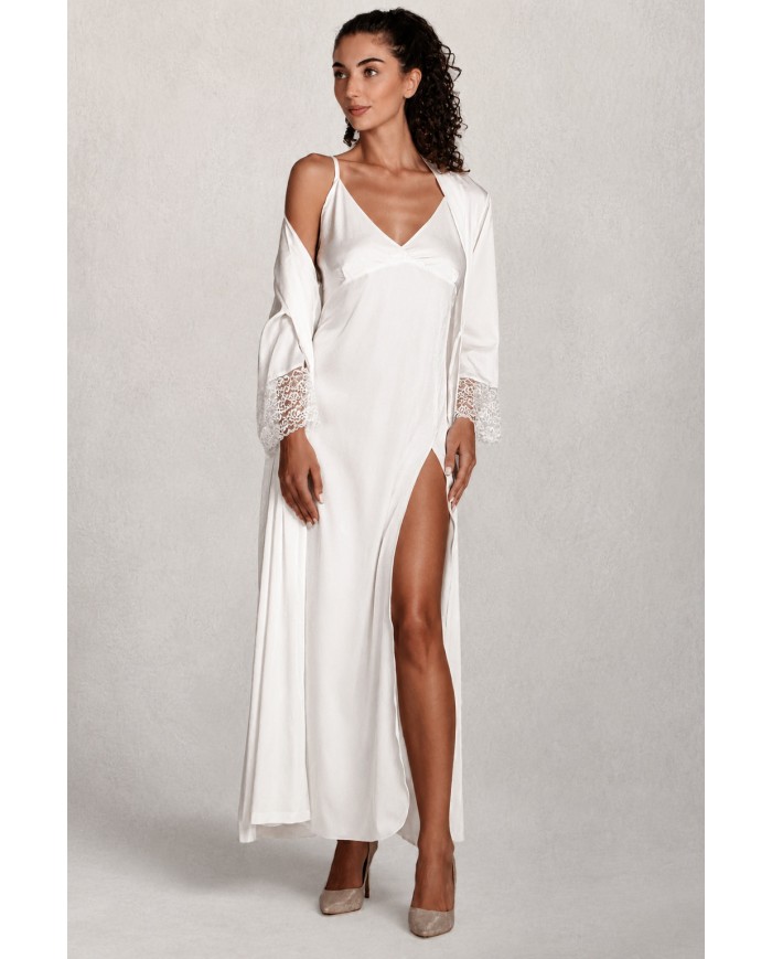Parure Sposa Vestaglia e Camicia lunga Maestri Cotonieri Elodie