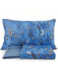 Completo lenzuola matrimoniale 100% cotone Bassetti Sikar