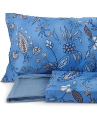 Completo lenzuola matrimoniale 100% cotone Bassetti Sikar