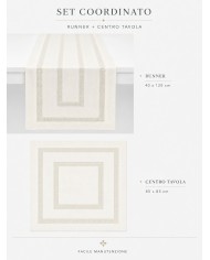 Set 2 pezzi runner + centro coordinati Green