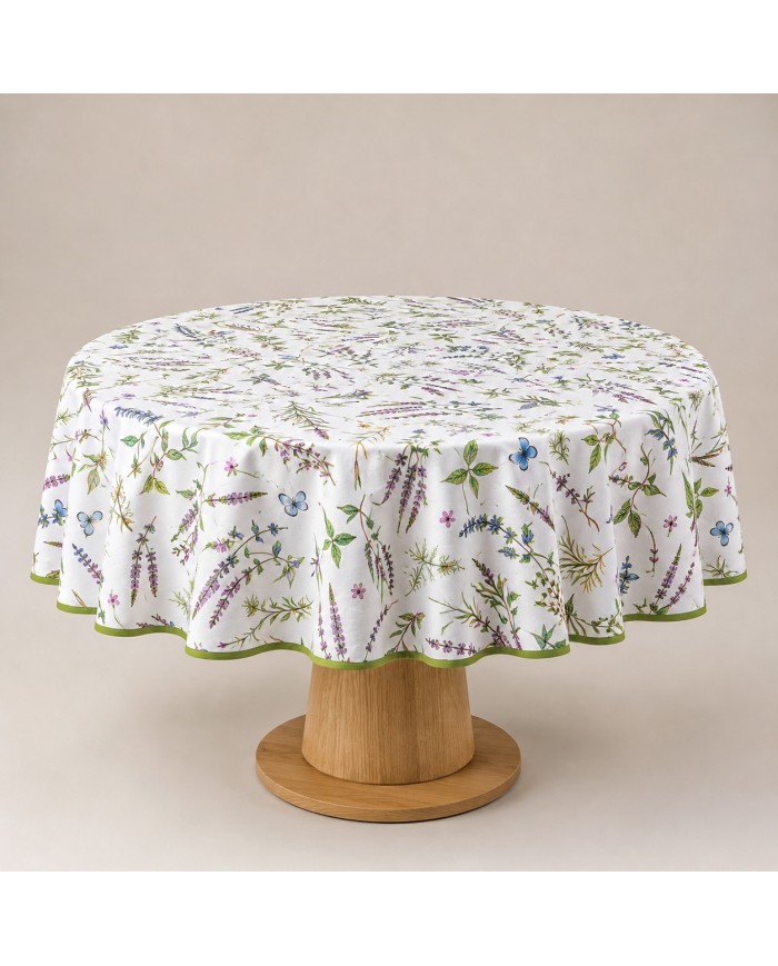 Tovaglia TONDA Dreams Fiori di Campo - MADE IN ITALY