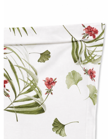 Completo lenzuola matrimoniale in percalle 100% cotone Mirabello Geranium