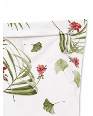 Completo lenzuola matrimoniale in percalle 100% cotone Mirabello Geranium