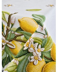 Tovaglia 12 posti 100% cotone stampa digitale art. Fruit Limoni