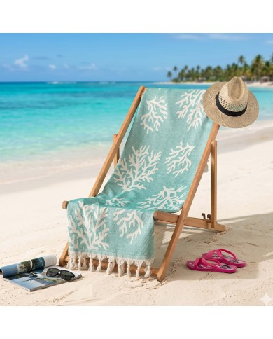 Telo mare pareo in 100% cotone jacquard art. Caraibi