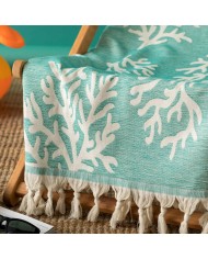 Telo mare pareo in 100% cotone jacquard art. Caraibi