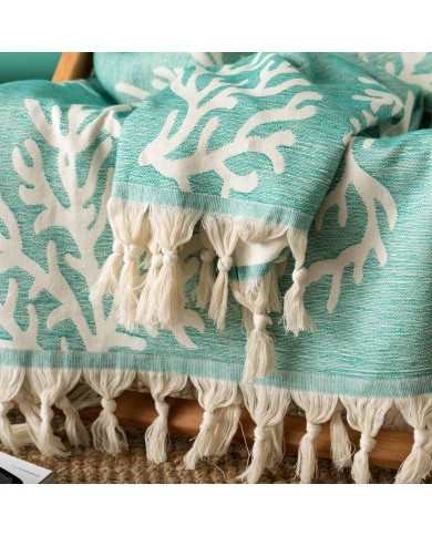 Telo mare pareo in 100% cotone jacquard art. Caraibi
