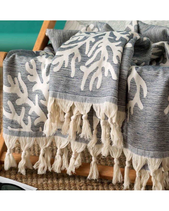Telo mare pareo in 100% cotone jacquard art. Caraibi