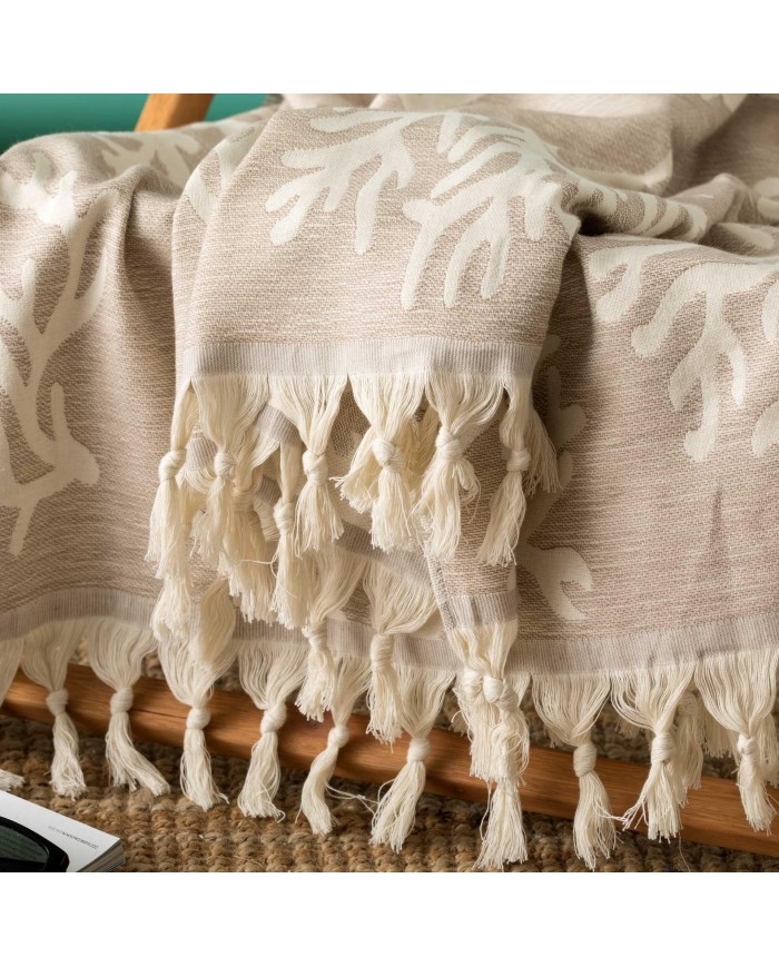 Telo mare pareo in 100% cotone jacquard art. Caraibi