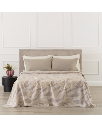 Copriletto letto singolo in piquet Lenia
