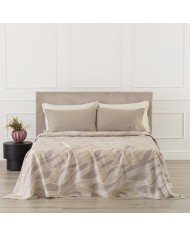 Copriletto letto singolo in piquet Lenia