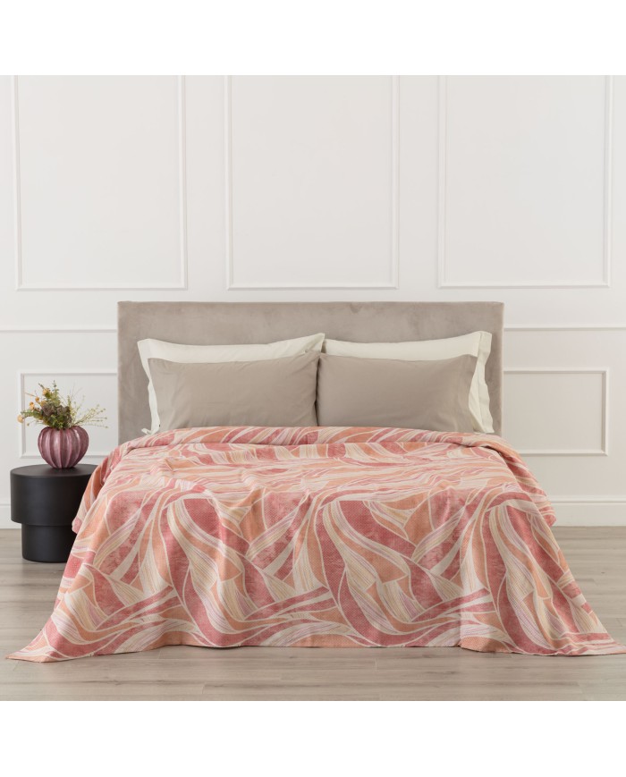Copriletto letto singolo in piquet Lenia