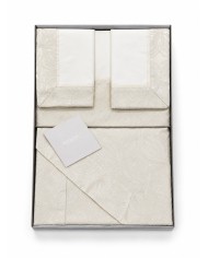 Coordinato copriletto e completo lenzuola matrimoniale Battaglia Classico Italiano Charlie