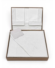 Coordinato copriletto e completo lenzuola matrimoniale Battaglia Classico Italiano Sveva