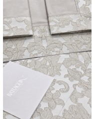 Coordinato copriletto e completo lenzuola matrimoniale Battaglia Classico Italiano Sveva