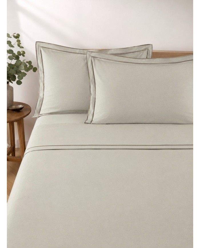Completo lenzuola matrimoniale in percalle di cotone Four Season