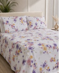 Completo lenzuola matrimoniale 100% cotone Jolly Ginevra