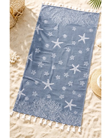 Telo mare 100% cotone retro in microspugna Canarie