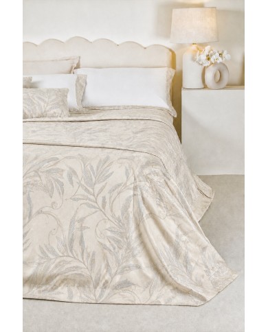 Copriletto matrimoniale in raso jacquard Carezze art. Gioia