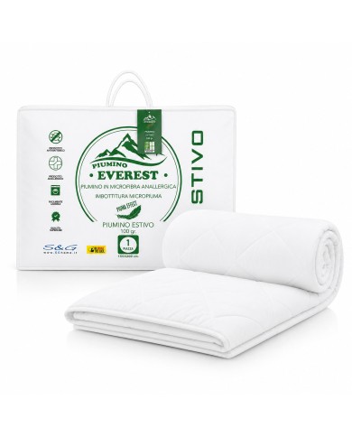 Piumino estivo letto singolo 100gr/mq art. Everest