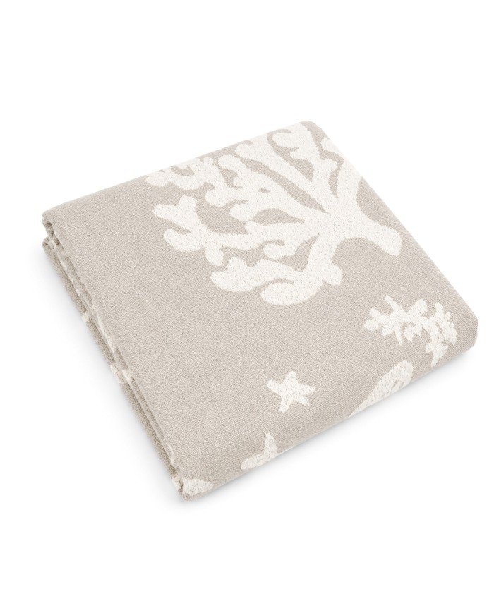 Telo mare pareo in 100% cotone jacquard retro microspugna art. Reef
