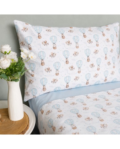 Completo lenzuola letto singolo in percalle 100% cotone Maestri Cotonieri AIR