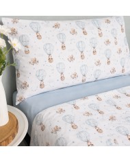 Completo lenzuola letto singolo in percalle 100% cotone Maestri Cotonieri AIR