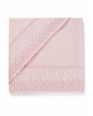 Completo lenzuola letto singolo con pizzo Sangallo art. DAFNE
