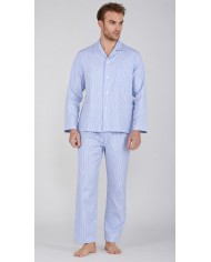 Pigiama classico 100% cotone aperto avanti Pier Mori's art. 02165