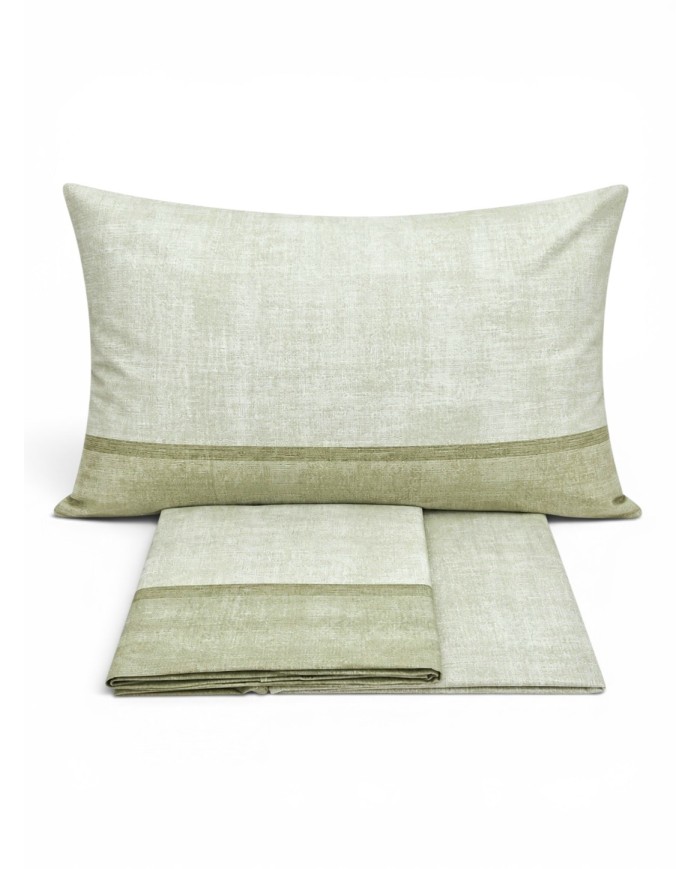 Completo lenzuola piazza e mezza 100% cotone Tessitura Zambaiti art. Switch 3524