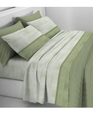 Completo lenzuola piazza e mezza 100% cotone Tessitura Zambaiti art. Switch 3524
