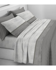 Completo lenzuola piazza e mezza 100% cotone Tessitura Zambaiti art. Switch 3524
