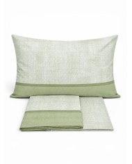 Completo lenzuola letto singolo 100% cotone Tessitura Zambaiti art. Switch 3524