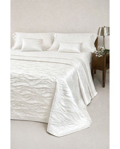 Copriletto matrimoniale 100% cotone jacquard Nada Carrara art. Marina