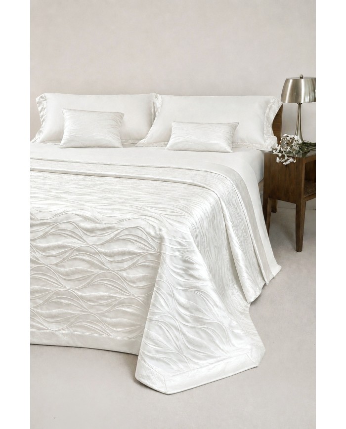 Copriletto matrimoniale 100% cotone jacquard Nada Carrara art. Marina