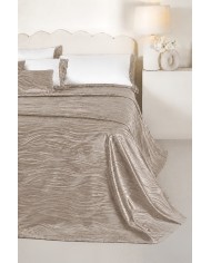 Copriletto matrimoniale in raso jacquard Carezze art. Nuria