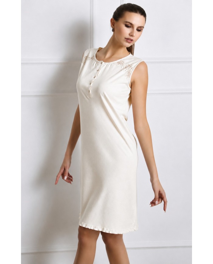 Camicia da notte spalla larga  TAGLIE FORTI Lunatica 61304
